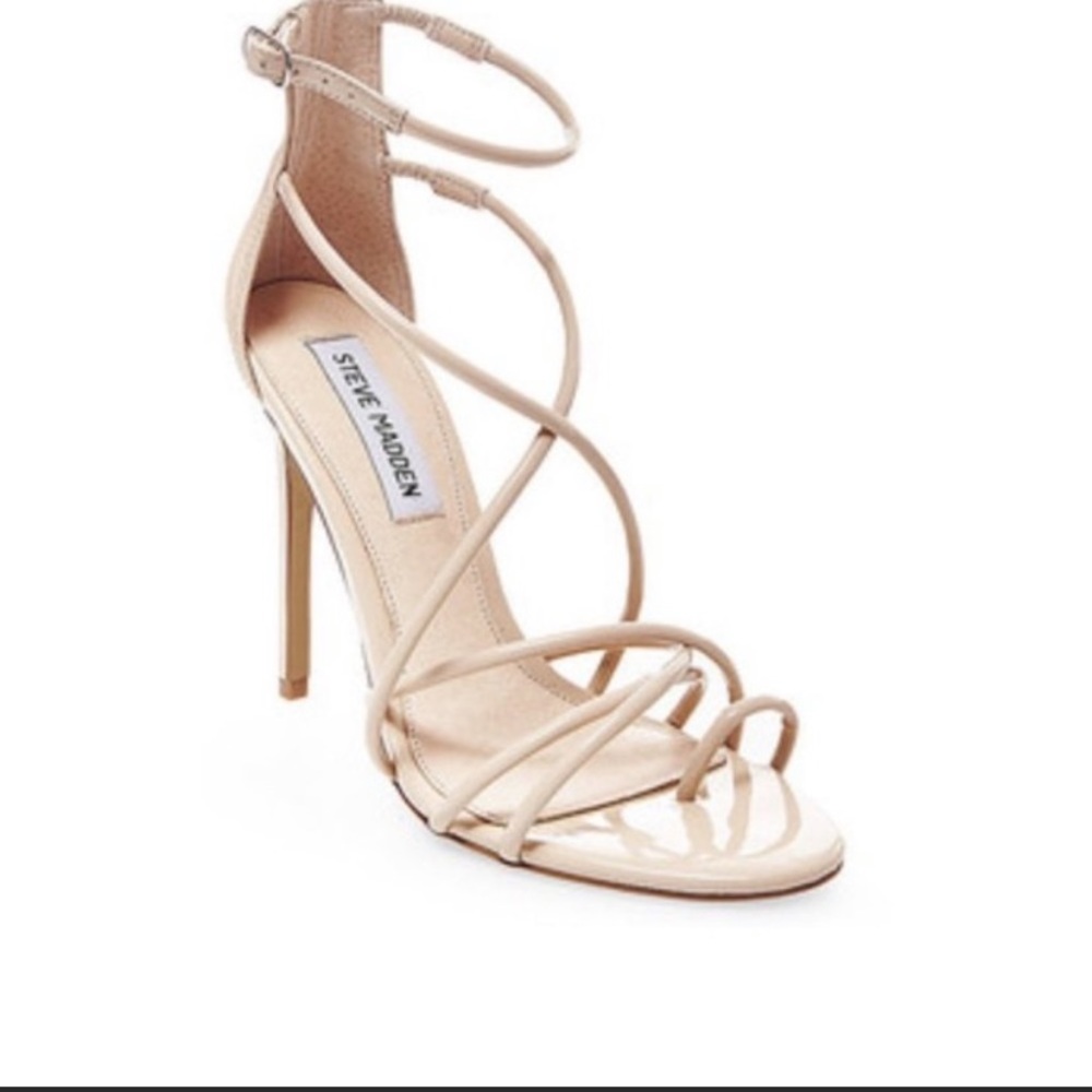 Steve Madden Nude Patent Heel- 9.5